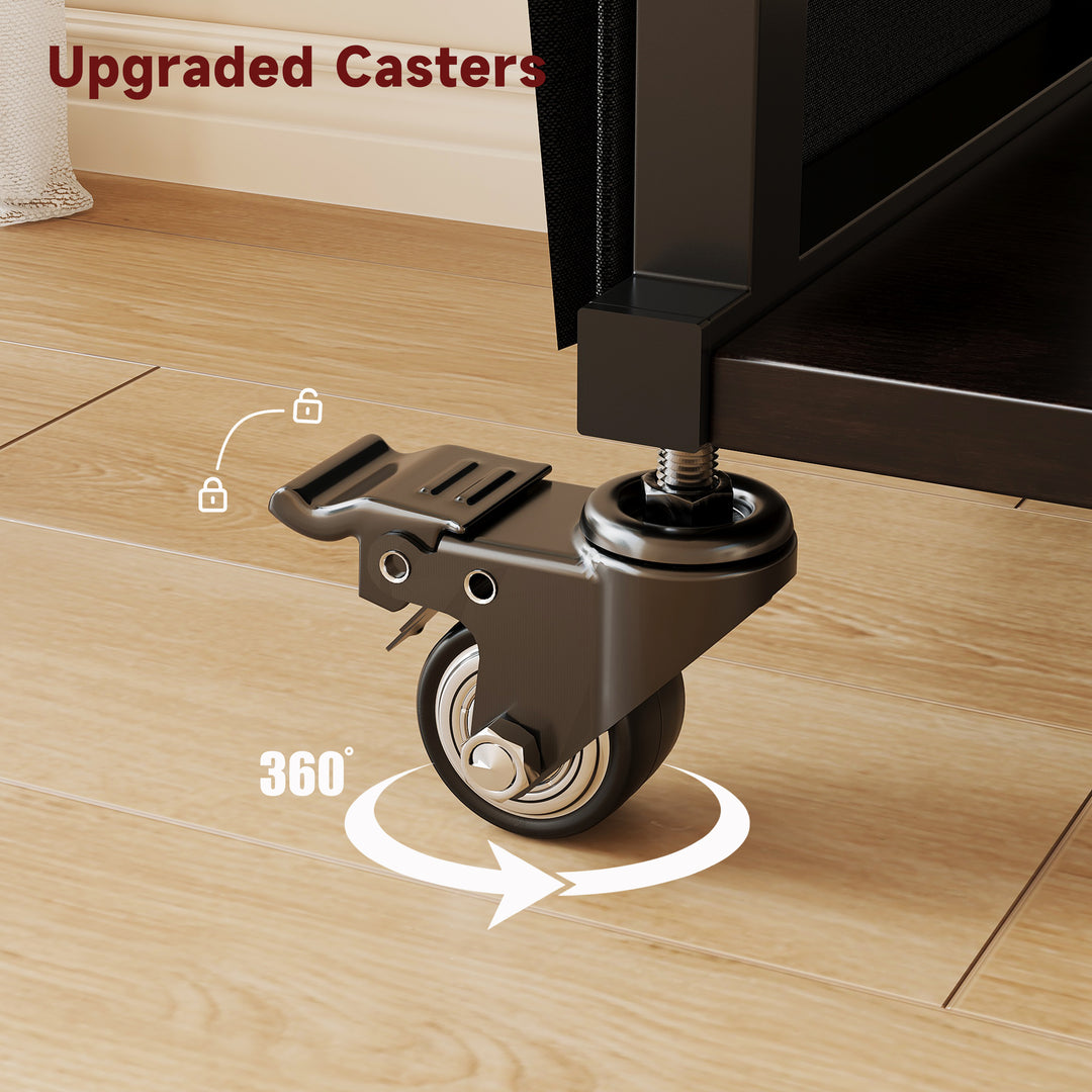2 Tier Industrial-Grade Printer Stand with Drawer