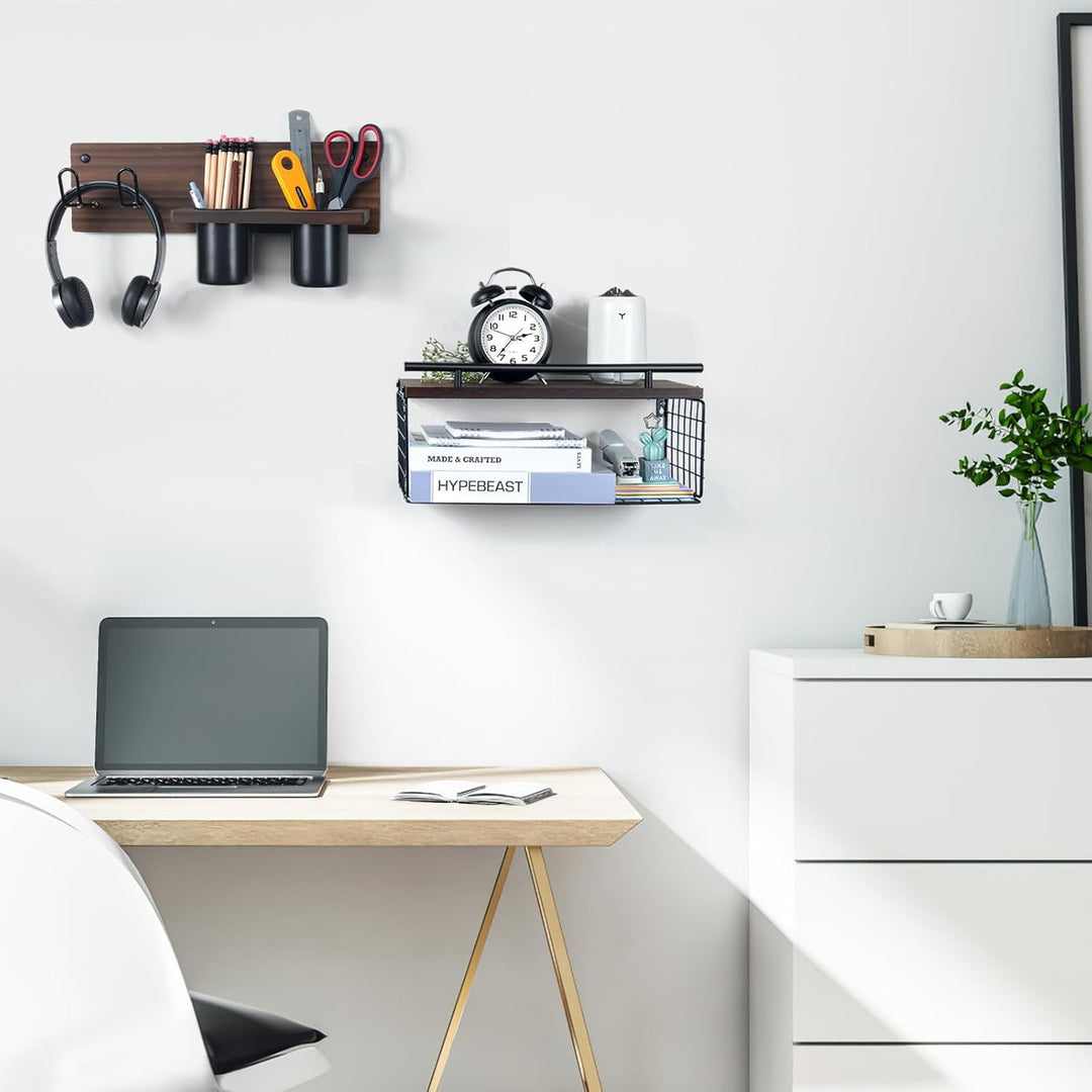 ZAVRIVA Storage Racks Wall-mounted ,Hair Tools Racks for Bathroom